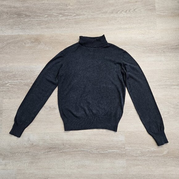 H&M Fine-Knit Turtleneck Sweater Women’s Small Lightweight Viscose Blend Top - Picture 1 of 15